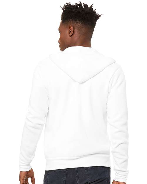 BELLA + CANVAS Unisex Sponge Fleece Full-Zip Hoodie Sweatshirt 3739