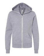 BELLA + CANVAS Youth Sponge Fleece Full-Zip Hoodie Sweatshirt 3739Y