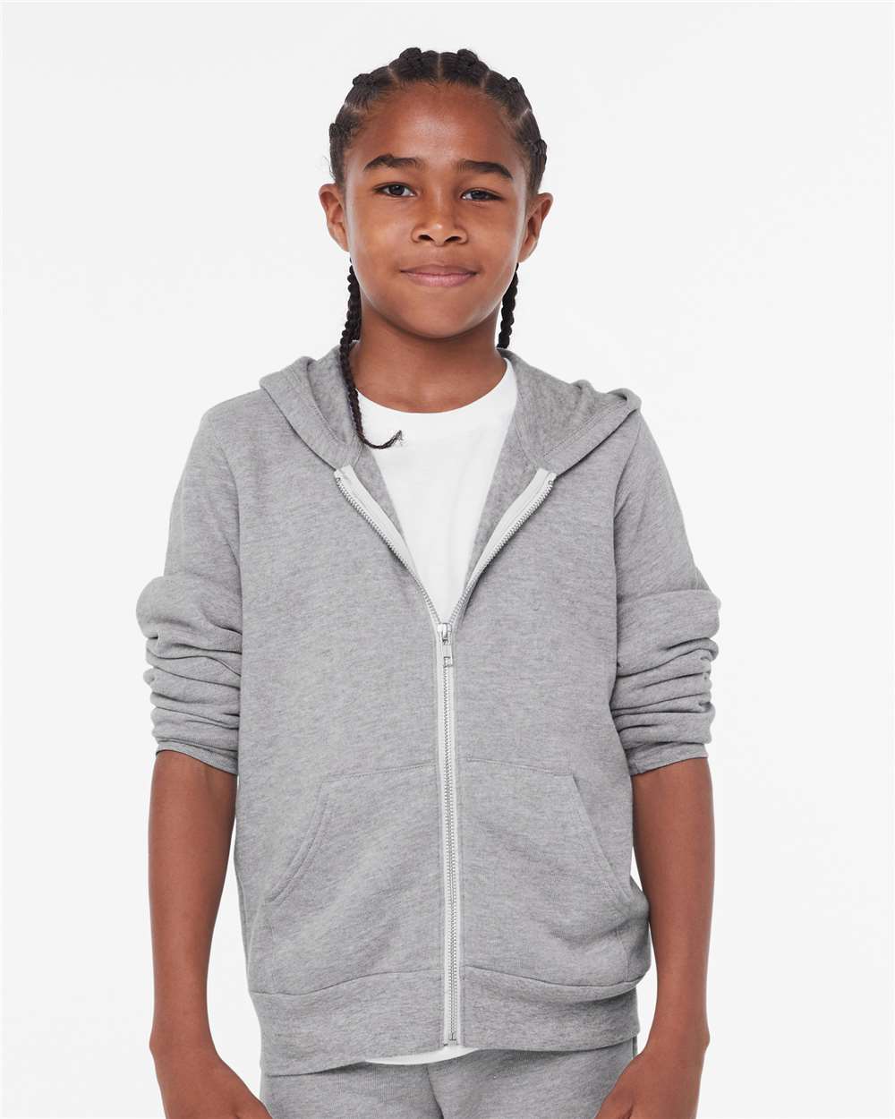 Custom Youth Sponge Fleece Full-Zip Hoodie – Add Your Logo or Design