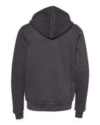 BELLA + CANVAS Youth Sponge Fleece Full-Zip Hoodie Sweatshirt 3739Y