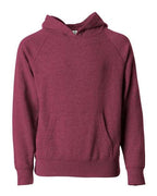 Independent Trading Co. Youth Lightweight Special Blend Raglan Hooded Sweatshirt PRM15YSB
