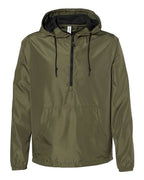 Independent Trading Co. Unisex Lightweight Quarter-Zip Windbreaker Pullover Jacket EXP54LWP