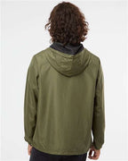 Independent Trading Co. Unisex Lightweight Quarter-Zip Windbreaker Pullover Jacket EXP54LWP