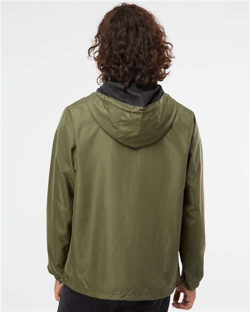 Independent Trading Co. Unisex Lightweight Quarter-Zip Windbreaker Pullover Jacket EXP54LWP
