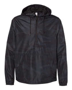 Independent Trading Co. Unisex Lightweight Quarter-Zip Windbreaker Pullover Jacket EXP54LWP