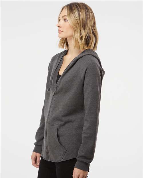 Independent Trading Co. Women's California Wave Wash Full-Zip Hooded Sweatshirt PRM2500Z