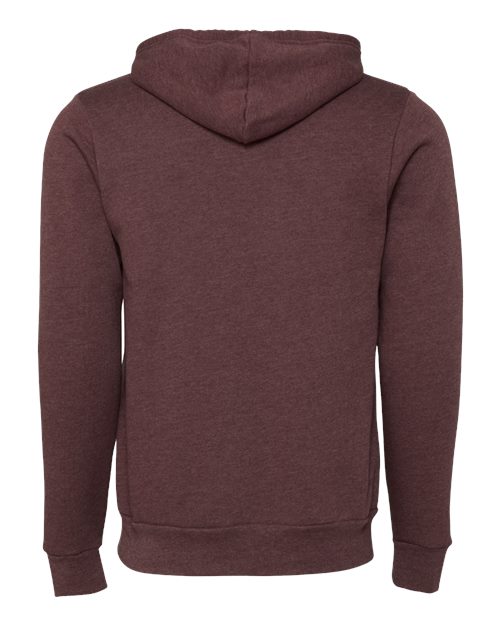BELLA + CANVAS Unisex Sponge Fleece Full-Zip Hoodie Sweatshirt 3739
