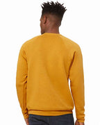 BELLA + CANVAS Unisex Sponge Fleece Raglan Crewneck Sweatshirt 3901