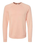 BELLA + CANVAS Unisex Sponge Fleece Raglan Crewneck Sweatshirt 3901