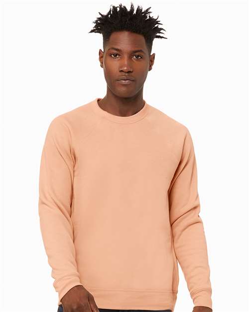 BELLA + CANVAS Unisex Sponge Fleece Raglan Crewneck Sweatshirt 3901