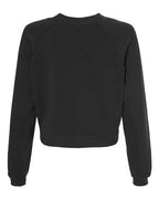 BELLA + CANVAS Women's Crop Raglan Fleece Crewneck Sweatshirt 7505