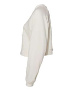 BELLA + CANVAS Women's Crop Raglan Fleece Crewneck Sweatshirt 7505