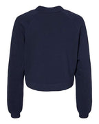 BELLA + CANVAS Women's Crop Raglan Fleece Crewneck Sweatshirt 7505