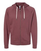 Independent Trading Co. Unisex Icon Lightweight Loopback Terry Full-Zip Hooded Sweatshirt SS1000Z