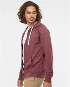 Independent Trading Co. Unisex Icon Lightweight Loopback Terry Full-Zip Hooded Sweatshirt SS1000Z
