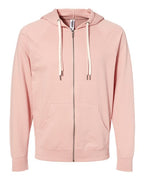 Independent Trading Co. Unisex Icon Lightweight Loopback Terry Full-Zip Hooded Sweatshirt SS1000Z