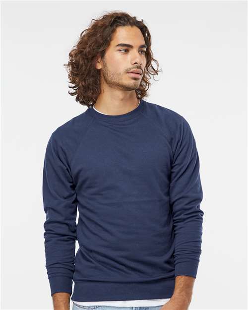 Independent Trading Co. Unisex Icon Lightweight Loopback Terry Crewneck Sweatshirt SS1000C