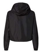 Independent Trading Co. Women's Lightweight Quarter-Zip Pullover Crop Windbreaker EXP64CRP