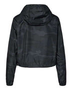 Independent Trading Co. Women's Lightweight Quarter-Zip Pullover Crop Windbreaker EXP64CRP