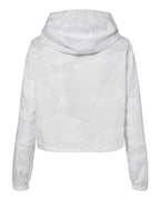 Independent Trading Co. Women's Lightweight Quarter-Zip Pullover Crop Windbreaker EXP64CRP