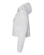 Independent Trading Co. Women's Lightweight Quarter-Zip Pullover Crop Windbreaker EXP64CRP