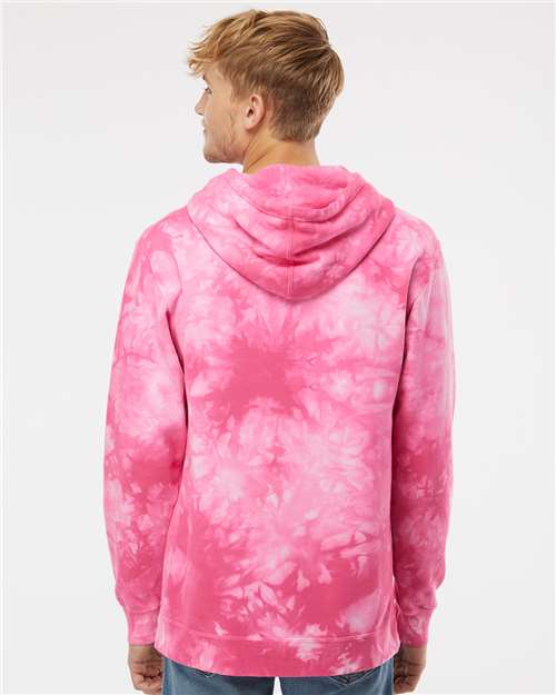 Independent Trading Co. Unisex Midweight Tie-Dyed Hooded Sweatshirt PRM4500TD