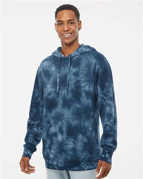 Independent Trading Co. Unisex Midweight Tie-Dyed Hooded Sweatshirt PRM4500TD