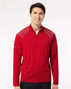Adidas Men's Ultimate365 Lightweight Shoulder Stripe Quarter-Zip Pullover A520