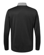 Adidas Men's Ultimate365 Heather Block Print Quarter-Zip Pullover A522