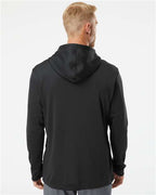 Adidas Men's Textured Mixed Media Midweight Hooded Sweatshirt A530