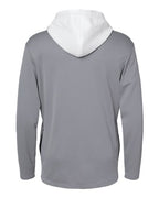 Adidas Men's Textured Mixed Media Midweight Hooded Sweatshirt A530