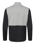 Adidas Men's Textured Mixed Media Quarter-Zip Pullover A532