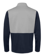 Adidas Men's Textured Mixed Media Quarter-Zip Pullover A532
