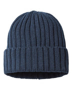 Atlantis Headwear Sustainable Cable Knit Cuffed Beanie SHORE