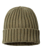 Atlantis Headwear Sustainable Cable Knit Cuffed Beanie SHORE
