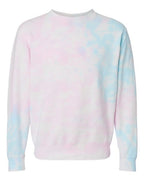 Independent Trading Co. Unisex Midweight Tie-Dyed Crewneck Sweatshirt PRM3500TD