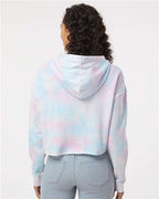 Independent Trading Co. Women’s Lightweight Crop Hooded Sweatshirt AFX64CRP