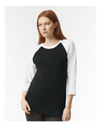 American Apparel Unisex CVC Three-Quarter Sleeve Tee 2003CVC