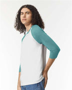 American Apparel Unisex CVC Three-Quarter Sleeve Tee 2003CVC