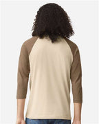 American Apparel Unisex CVC Three-Quarter Sleeve Tee 2003CVC