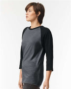 American Apparel Unisex CVC Three-Quarter Sleeve Tee 2003CVC