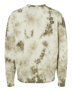 Independent Trading Co. Unisex Midweight Tie-Dyed Crewneck Sweatshirt PRM3500TD