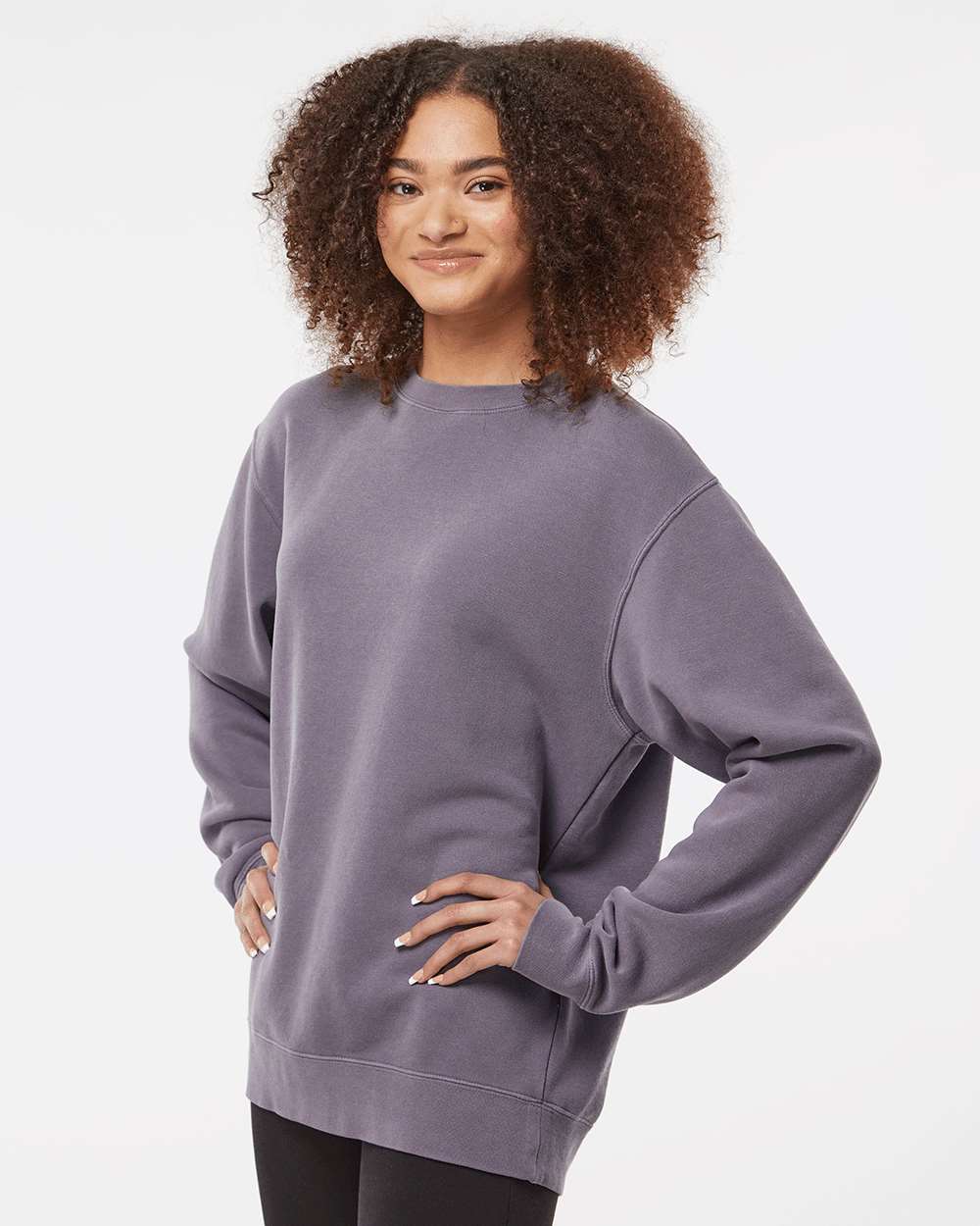 Custom Midweight Pigment-Dyed Crewneck Sweatshirt – Add Your Logo or Design