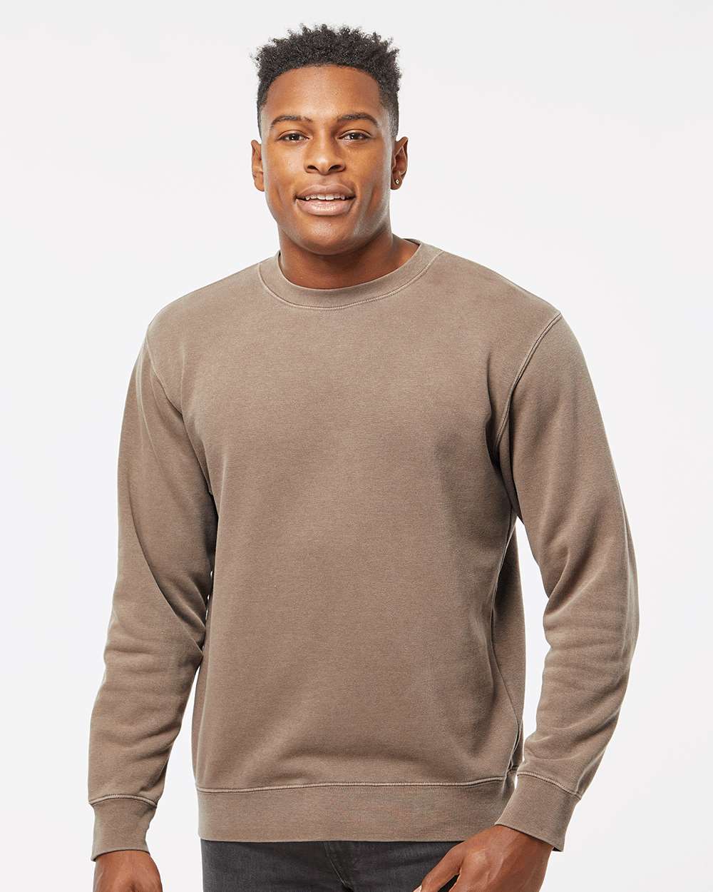 Custom Midweight Pigment-Dyed Crewneck Sweatshirt – Add Your Logo or Design