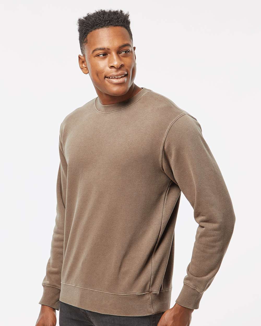 Custom Midweight Pigment-Dyed Crewneck Sweatshirt – Add Your Logo or Design