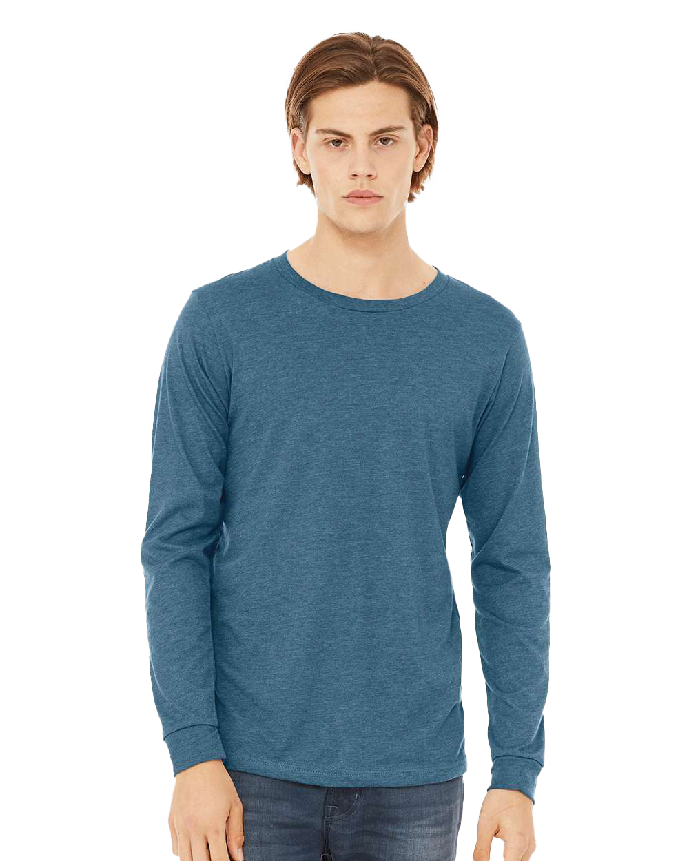 Bella + Canvas 3501CVC | Heather CVC Long Sleeve Tee