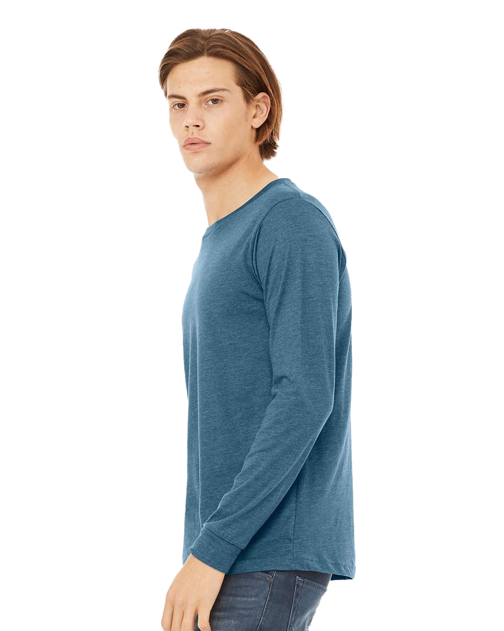 Bella + Canvas 3501CVC | Heather CVC Long Sleeve Tee