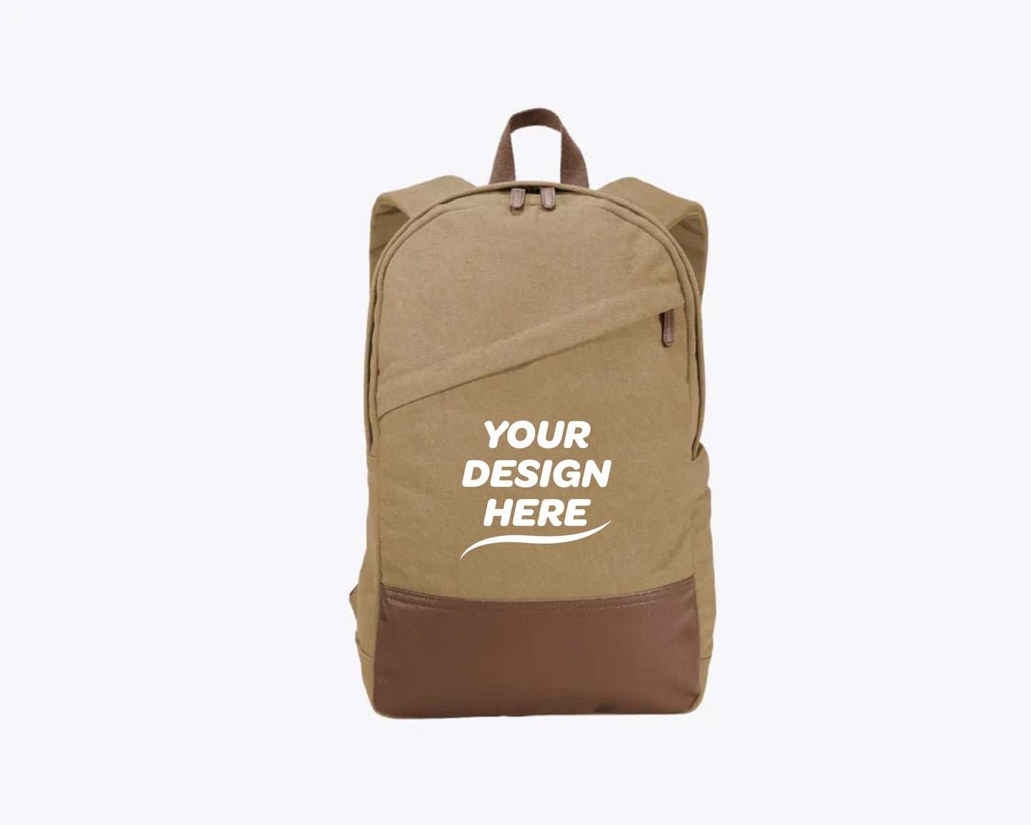 Custom Cotton Canvas Backpack – Add Your Logo or Design
