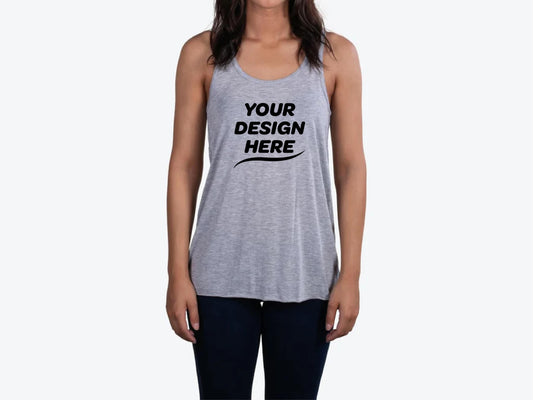 Custom Flowy Racerback Tank – Add Your Logo or Design