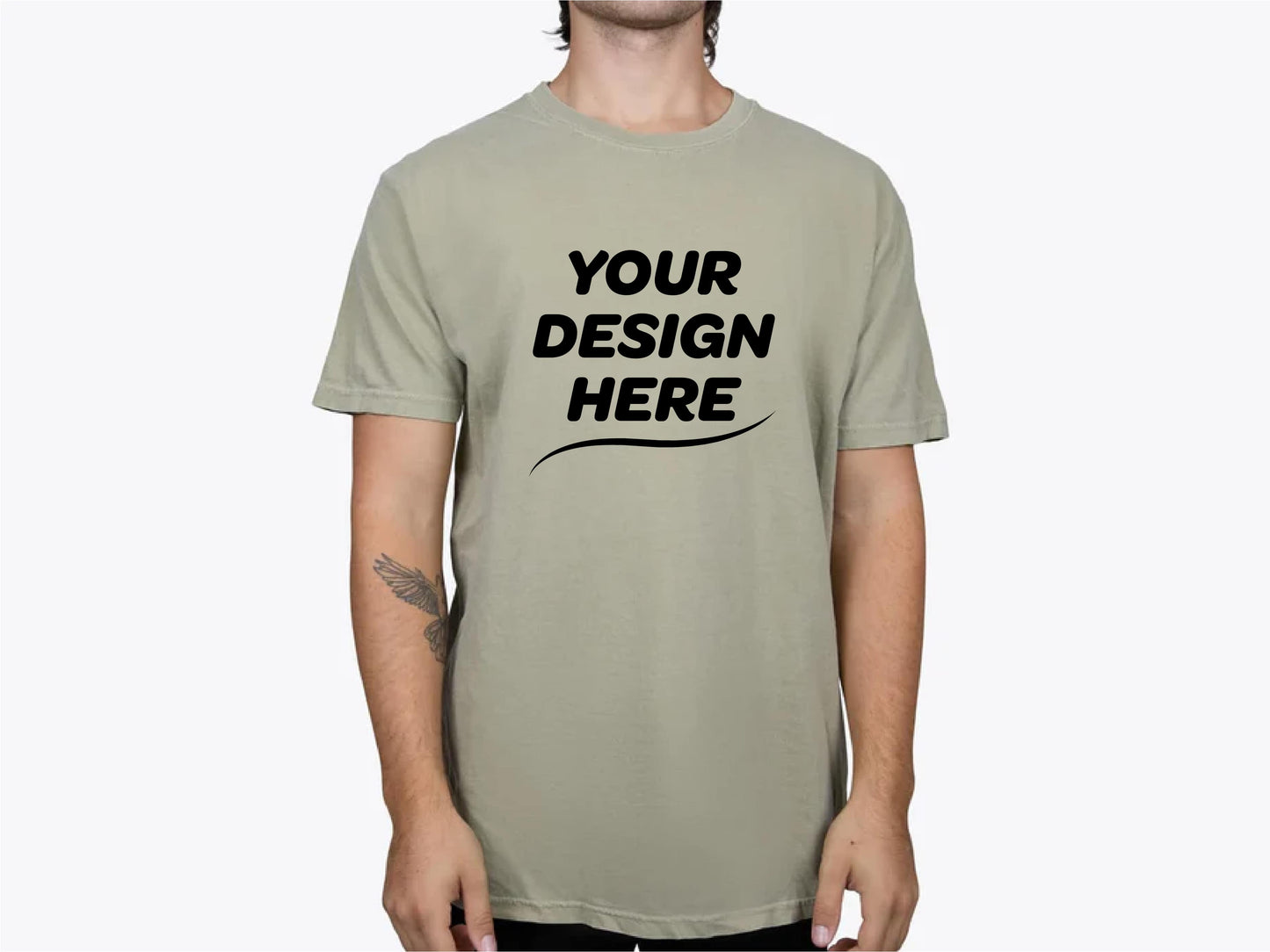 Custom Garment-Dyed Cotton T-Shirt – Add Your Logo or Design